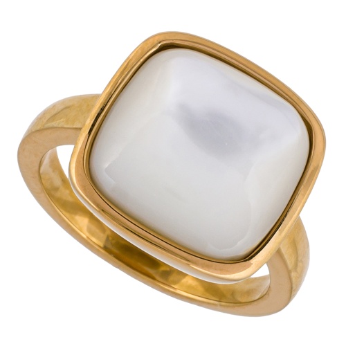 Кольцо Fiore Luna Куб SHELL WHITE, KR02914-2/8 BW/G фото 3